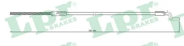 Seilzug, Feststellbremse Mitte vorne LPR C0329B