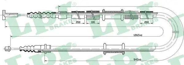 Seilzug, Feststellbremse hinten links LPR C0341B