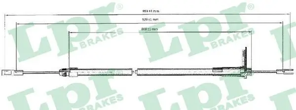 Seilzug, Feststellbremse hinten links LPR C0440B