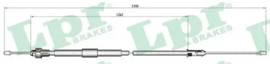 Seilzug, Feststellbremse LPR C0466B Bild Seilzug, Feststellbremse LPR C0466B