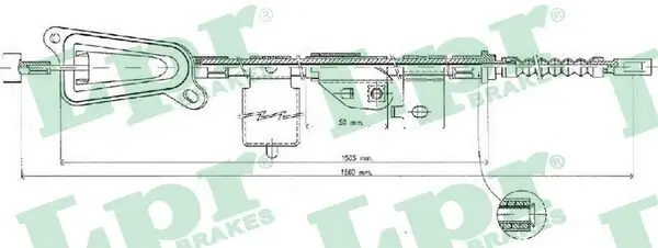 Seilzug, Feststellbremse hinten links LPR C0484B