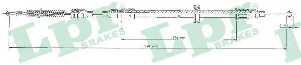 Seilzug, Feststellbremse hinten links LPR C0547B