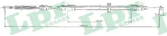 Seilzug, Feststellbremse hinten links LPR C0547B Bild Seilzug, Feststellbremse hinten links LPR C0547B