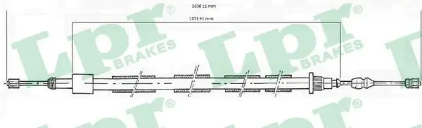Seilzug, Feststellbremse hinten rechts LPR C0616B