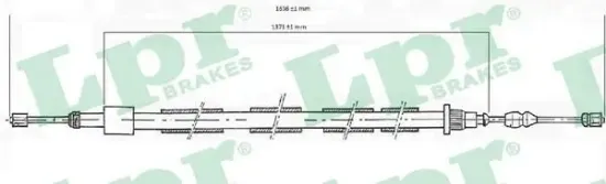 Seilzug, Feststellbremse hinten rechts LPR C0616B Bild Seilzug, Feststellbremse hinten rechts LPR C0616B