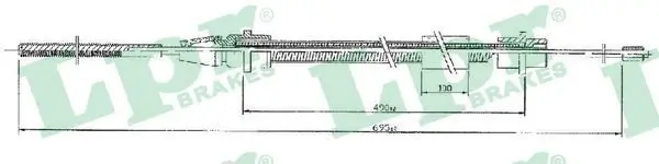 Seilzug, Feststellbremse hinten links LPR C0631B