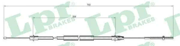 Seilzug, Feststellbremse hinten links LPR C0638B