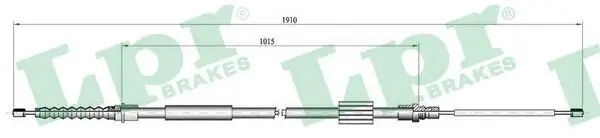 Seilzug, Feststellbremse hinten rechts LPR C0696B