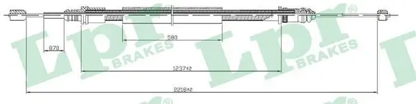 Seilzug, Feststellbremse hinten LPR C0704B