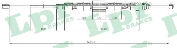 Seilzug, Feststellbremse hinten LPR C0716B