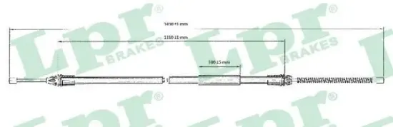 Seilzug, Feststellbremse LPR C0720B Bild Seilzug, Feststellbremse LPR C0720B