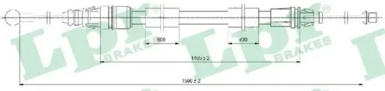 Seilzug, Feststellbremse LPR C0721B Bild Seilzug, Feststellbremse LPR C0721B