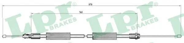 Seilzug, Feststellbremse hinten links LPR C0735B