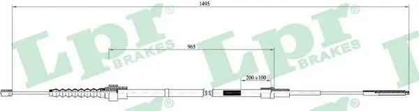 Seilzug, Feststellbremse hinten LPR C0951B