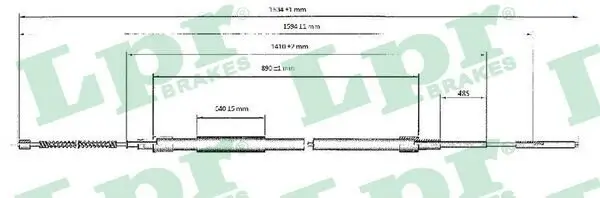 Seilzug, Feststellbremse LPR C0955B