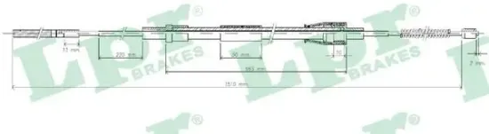 Seilzug, Feststellbremse LPR C0962B Bild Seilzug, Feststellbremse LPR C0962B