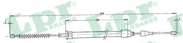 Seilzug, Feststellbremse hinten LPR C0963B