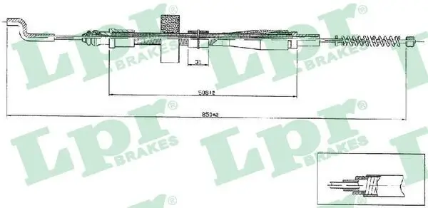 Seilzug, Feststellbremse LPR C0971B