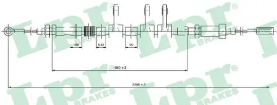 Seilzug, Feststellbremse LPR C0984B Bild Seilzug, Feststellbremse LPR C0984B