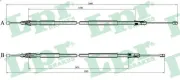 Seilzug, Feststellbremse hinten links hinten rechts LPR C1399B