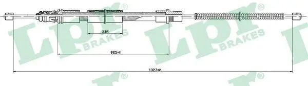 Seilzug, Feststellbremse hinten links LPR C1463B