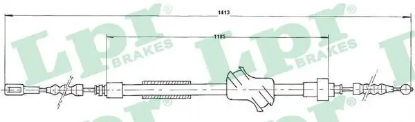 Seilzug, Feststellbremse hinten links LPR C1502B