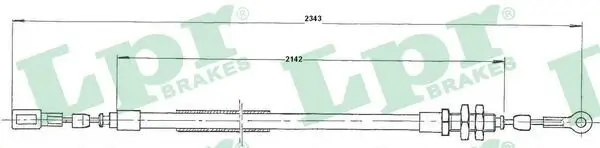 Seilzug, Feststellbremse vorne LPR C1624B