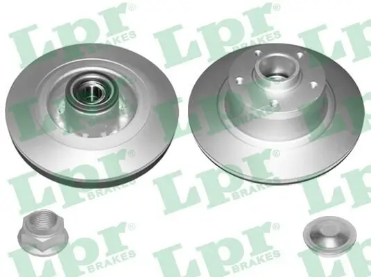 Bremsscheibe Hinterachse LPR R1077PRCA