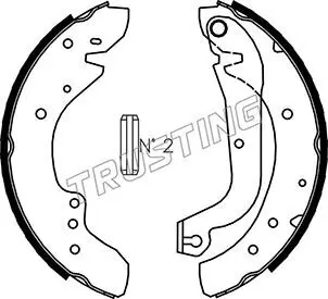 Bremsbackensatz Hinterachse TRUSTING 034.095 Bild Bremsbackensatz Hinterachse TRUSTING 034.095