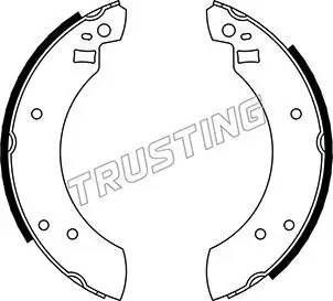 Bremsbackensatz Hinterachse TRUSTING 040.097 Bild Bremsbackensatz Hinterachse TRUSTING 040.097