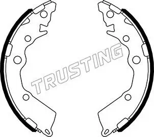 Bremsbackensatz Hinterachse TRUSTING 049.175 Bild Bremsbackensatz Hinterachse TRUSTING 049.175
