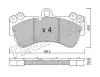 Bremsbelagsatz, Scheibenbremse TRUSTING 669.0