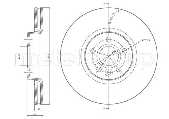 Bremsscheibe TRUSTING DF1393 Bild Bremsscheibe TRUSTING DF1393