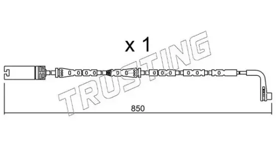 Warnkontakt, Bremsbelagverschleiß TRUSTING SU.259 Bild Warnkontakt, Bremsbelagverschleiß TRUSTING SU.259