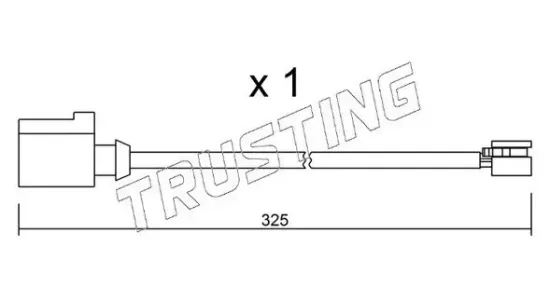 Warnkontakt, Bremsbelagverschleiß TRUSTING SU.271 Bild Warnkontakt, Bremsbelagverschleiß TRUSTING SU.271
