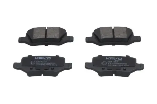 Bremsbelagsatz, Scheibenbremse Hinterachse KAVO PARTS KBP-10015 Bild Bremsbelagsatz, Scheibenbremse Hinterachse KAVO PARTS KBP-10015