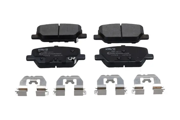Bremsbelagsatz, Scheibenbremse Hinterachse KAVO PARTS KBP-10111