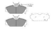 Bremsbelagsatz, Scheibenbremse KAVO PARTS KBP-1022