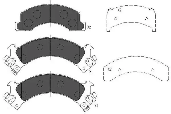 Bremsbelagsatz, Scheibenbremse KAVO PARTS KBP-3516 Bild Bremsbelagsatz, Scheibenbremse KAVO PARTS KBP-3516