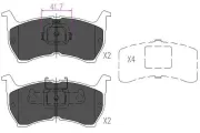 Bremsbelagsatz, Scheibenbremse KAVO PARTS KBP-4516