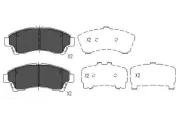Bremsbelagsatz, Scheibenbremse Vorderachse KAVO PARTS KBP-4534