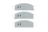 Bremsbelagsatz, Scheibenbremse Vorderachse KAVO PARTS KBP-6599