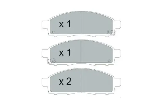 Bremsbelagsatz, Scheibenbremse Vorderachse KAVO PARTS KBP-6599 Bild Bremsbelagsatz, Scheibenbremse Vorderachse KAVO PARTS KBP-6599