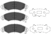 Bremsbelagsatz, Scheibenbremse KAVO PARTS KBP-8508