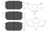 Bremsbelagsatz, Scheibenbremse KAVO PARTS KBP-8526