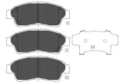 Bremsbelagsatz, Scheibenbremse Vorderachse KAVO PARTS KBP-9005