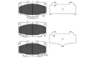 Bremsbelagsatz, Scheibenbremse KAVO PARTS KBP-9054