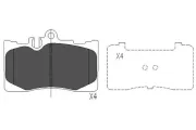 Bremsbelagsatz, Scheibenbremse Vorderachse KAVO PARTS KBP-9071