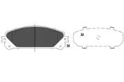 Bremsbelagsatz, Scheibenbremse KAVO PARTS KBP-9116