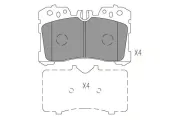 Bremsbelagsatz, Scheibenbremse KAVO PARTS KBP-9150